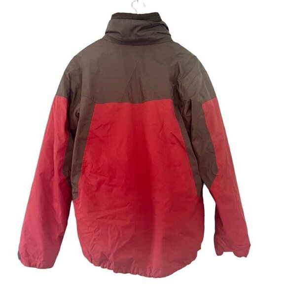 Columbia Men's L Summit Lift Interchange Red Brown 3 in 1 Waterproof Jacket - Picture 3 of 13